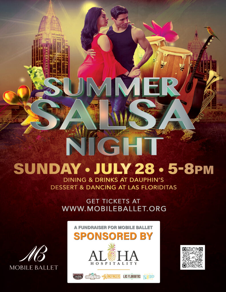 Mobile Ballet Summer Salsa Night Fundraiser July 28, 2024